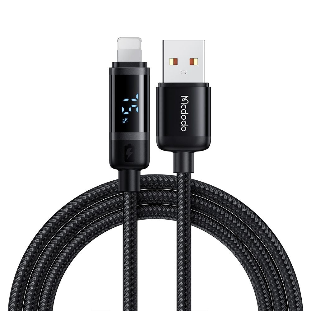 Câble de Données et de Charge USB-A - Lightning McDodo CA-5000 Bat Display, 18W, 1.2m, Noir