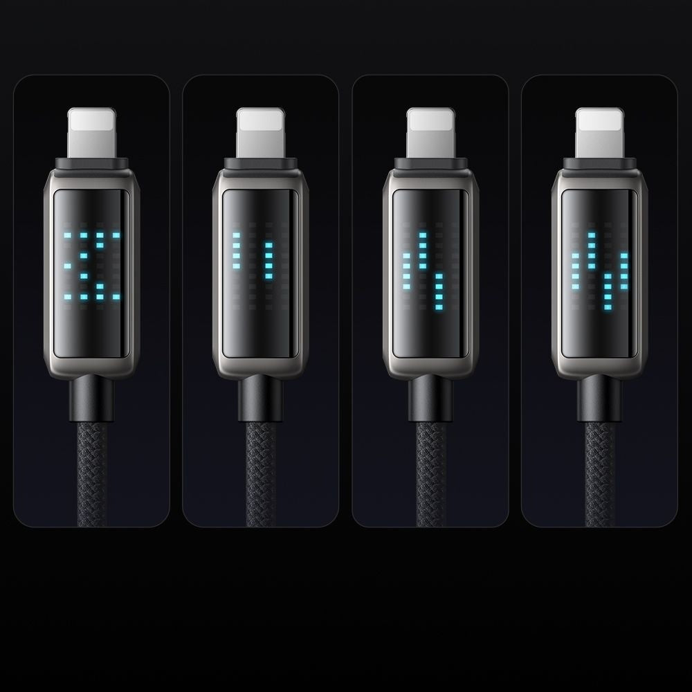 Câble de Données et de Charge USB-A - Lightning McDodo CA-5250 Display, 18W, 1.2m, Noir