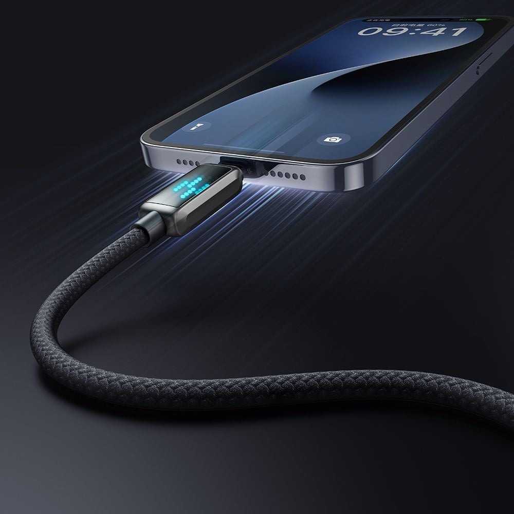 Câble de Données et de Charge USB-A - Lightning McDodo CA-5250 Display, 18W, 1.2m, Noir