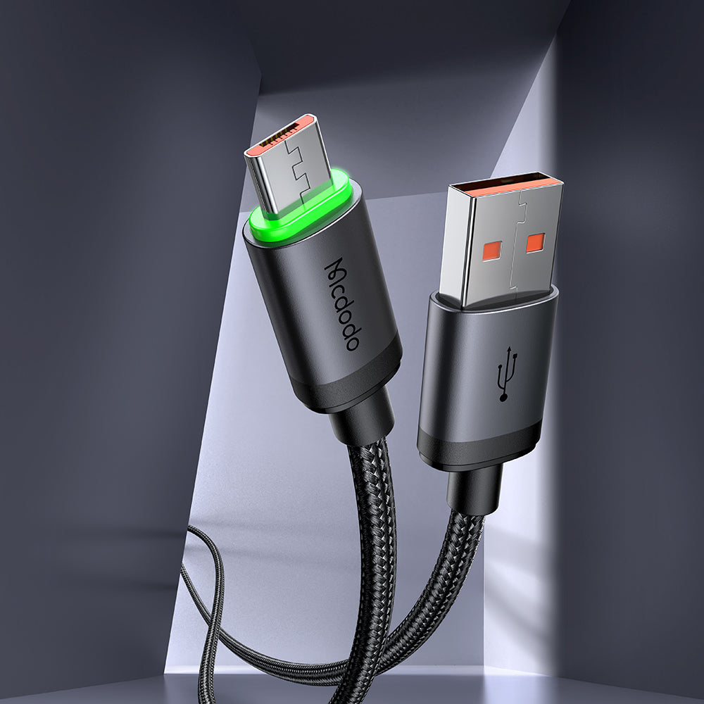 Câble de Données et de Charge USB-A - microUSB McDodo CA-3990, 18W, 1m, Noir