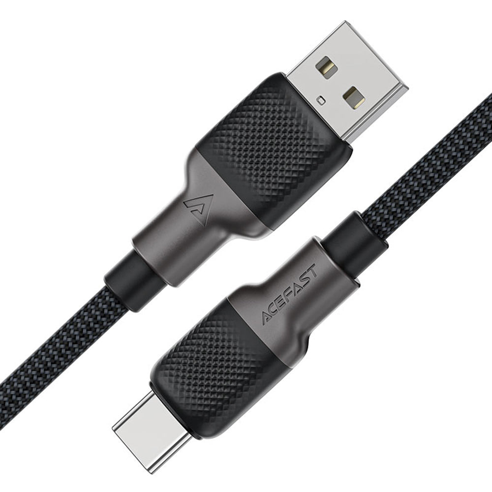 Câble de Données et de Charge USB-A - USB-C Acefast C10-04, 18W, 1.2m, Noir