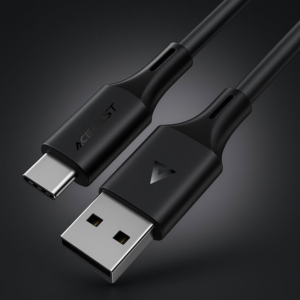 Daten- und Ladekabel USB-A - USB-C Acefast C17-04, 18W, 1,2m, Schwarz