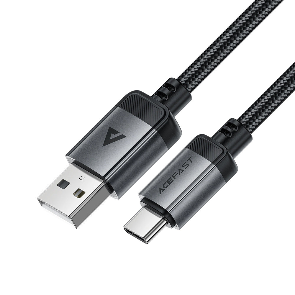 Câble de Données et de Charge USB-A - USB-C Acefast C20-04, 18W, 1.2m, Noir