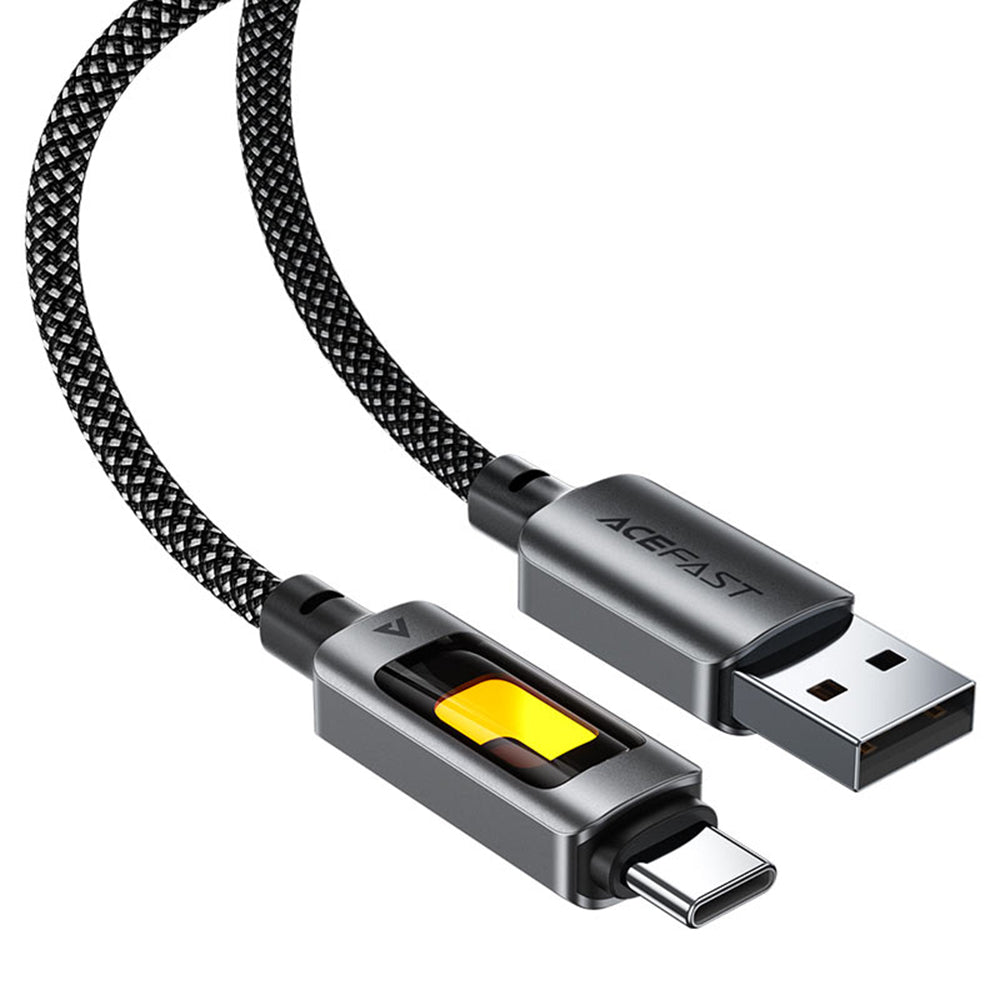 Daten- und Ladekabel USB-A - USB-C Acefast C21-04, 18W, 1.2m, Schwarz