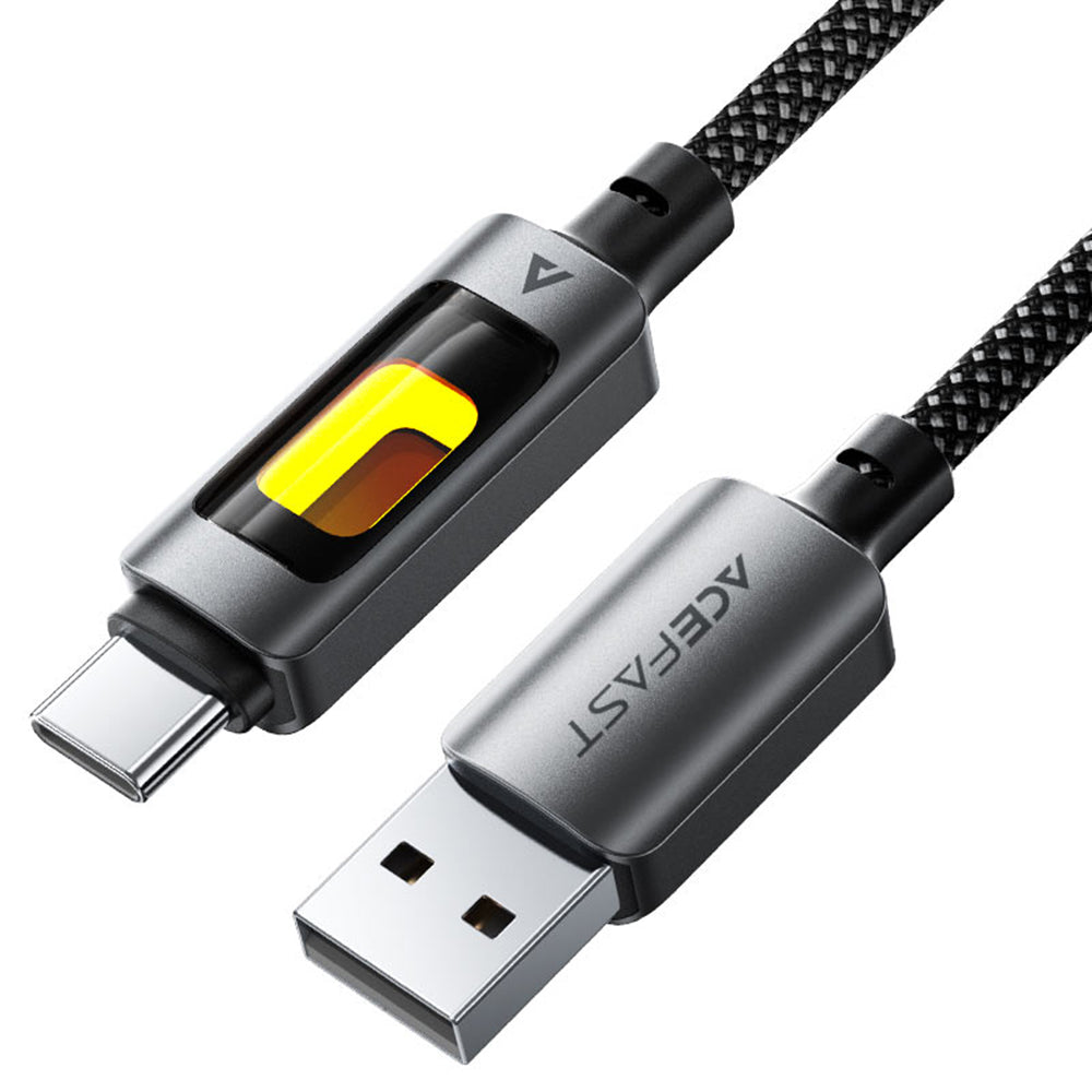 Daten- und Ladekabel USB-A - USB-C Acefast C21-04, 18W, 1.2m, Schwarz