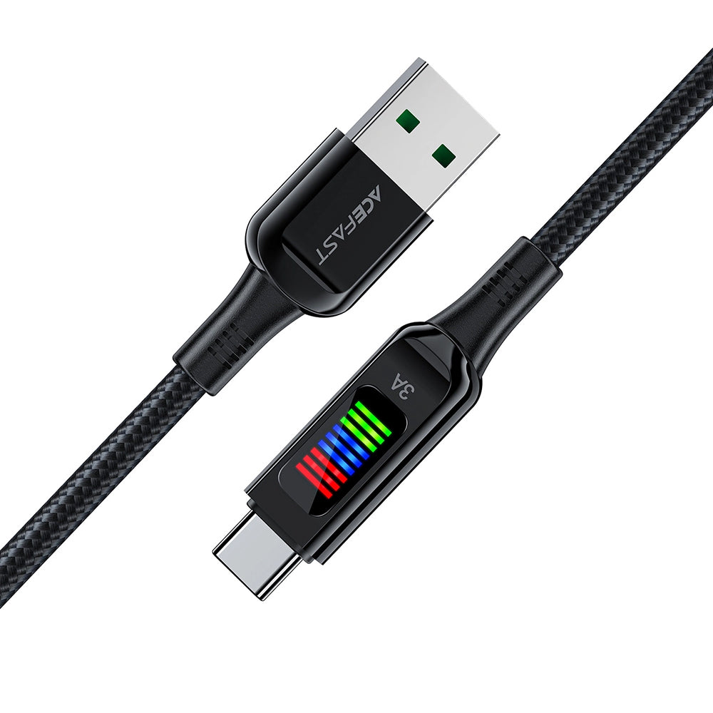 Daten- und Ladekabel USB-A - USB-C Acefast C7-04, 18W, 1,2m, Schwarz