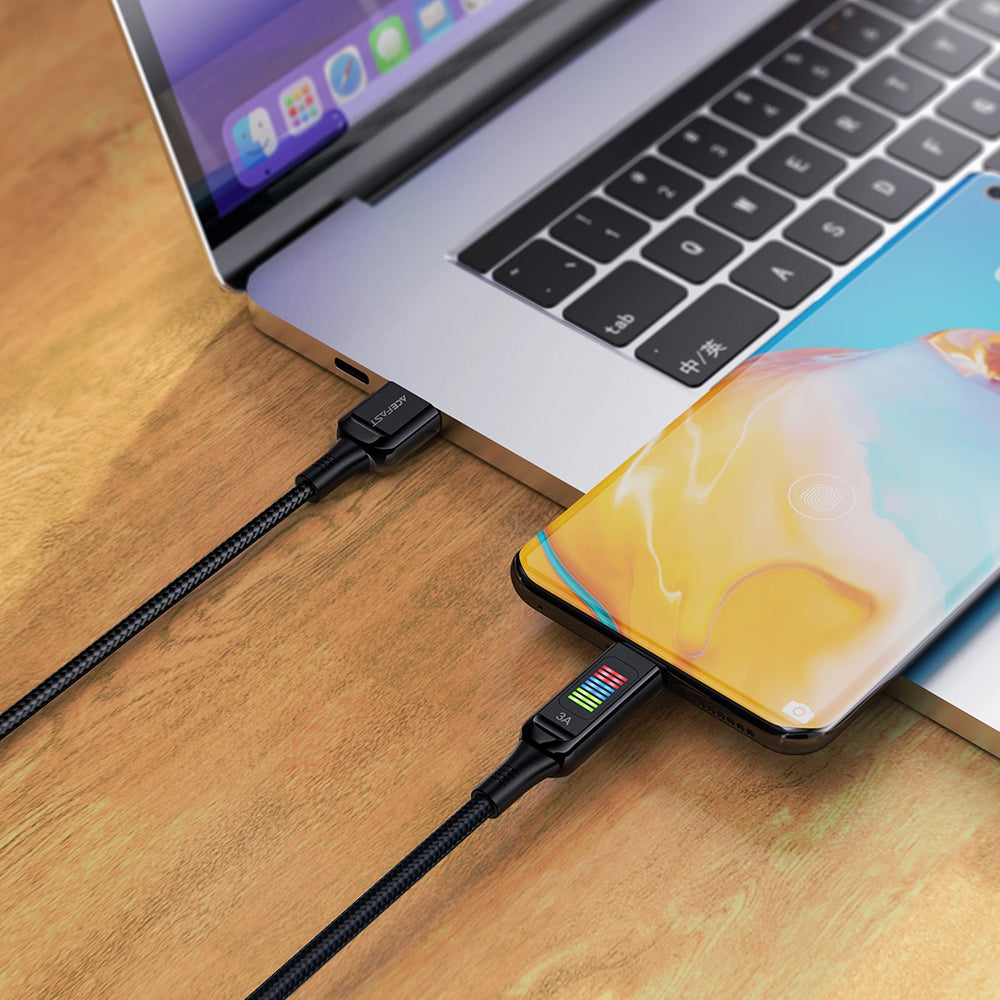 Daten- und Ladekabel USB-A - USB-C Acefast C7-04, 18W, 1,2m, Schwarz