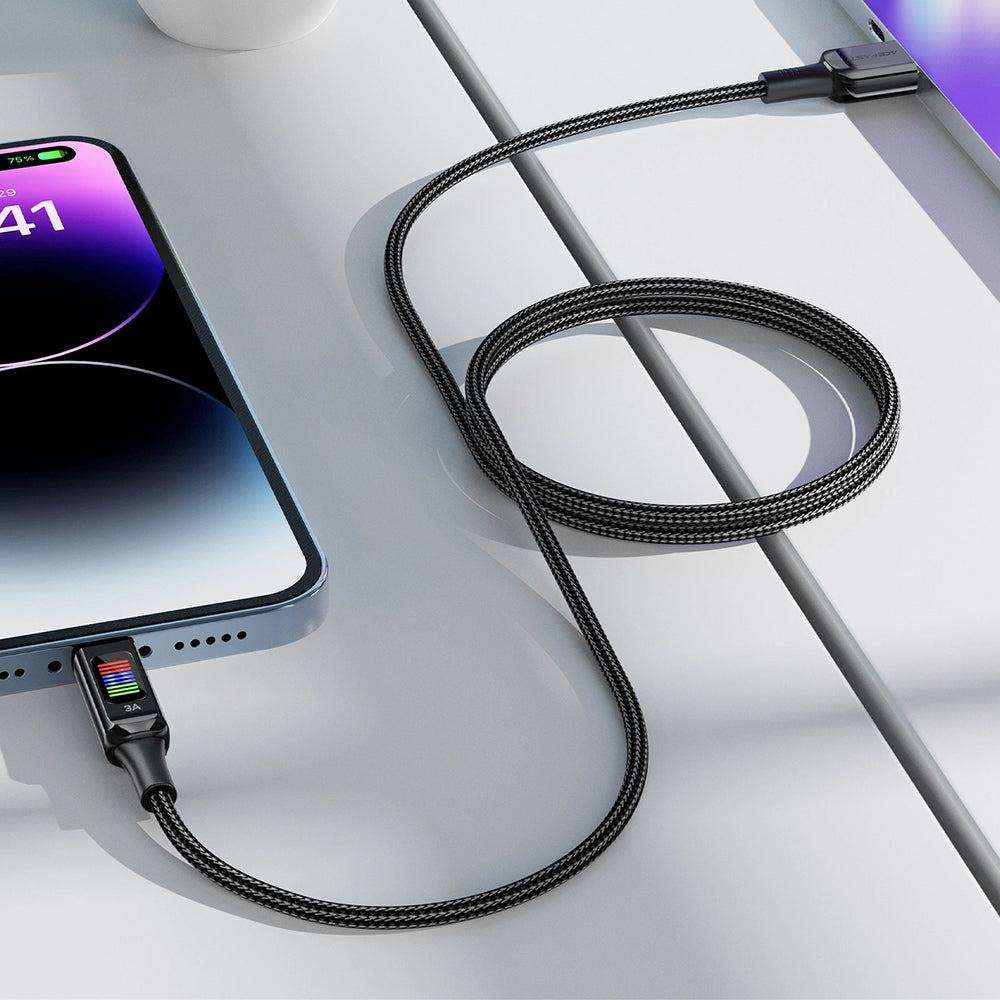 Daten- und Ladekabel USB-A - USB-C Acefast C7-04, 18W, 1,2m, Schwarz