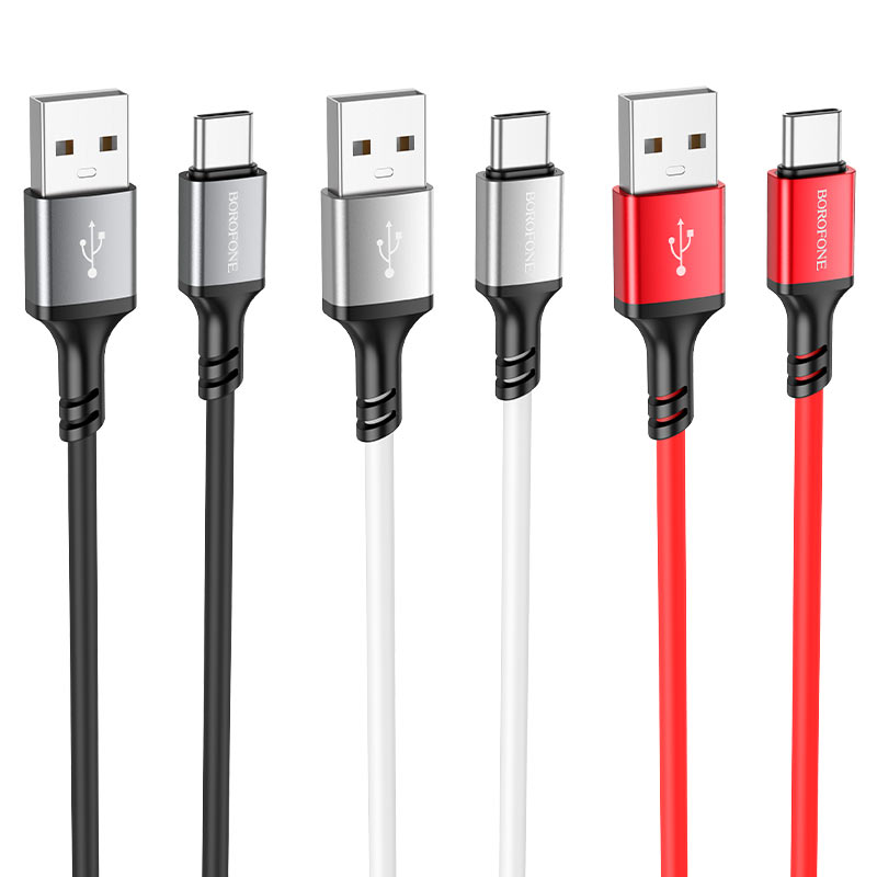 Daten- und Ladekabel USB-A - USB-C Borofone BX83, 18W, 1m, Schwarz