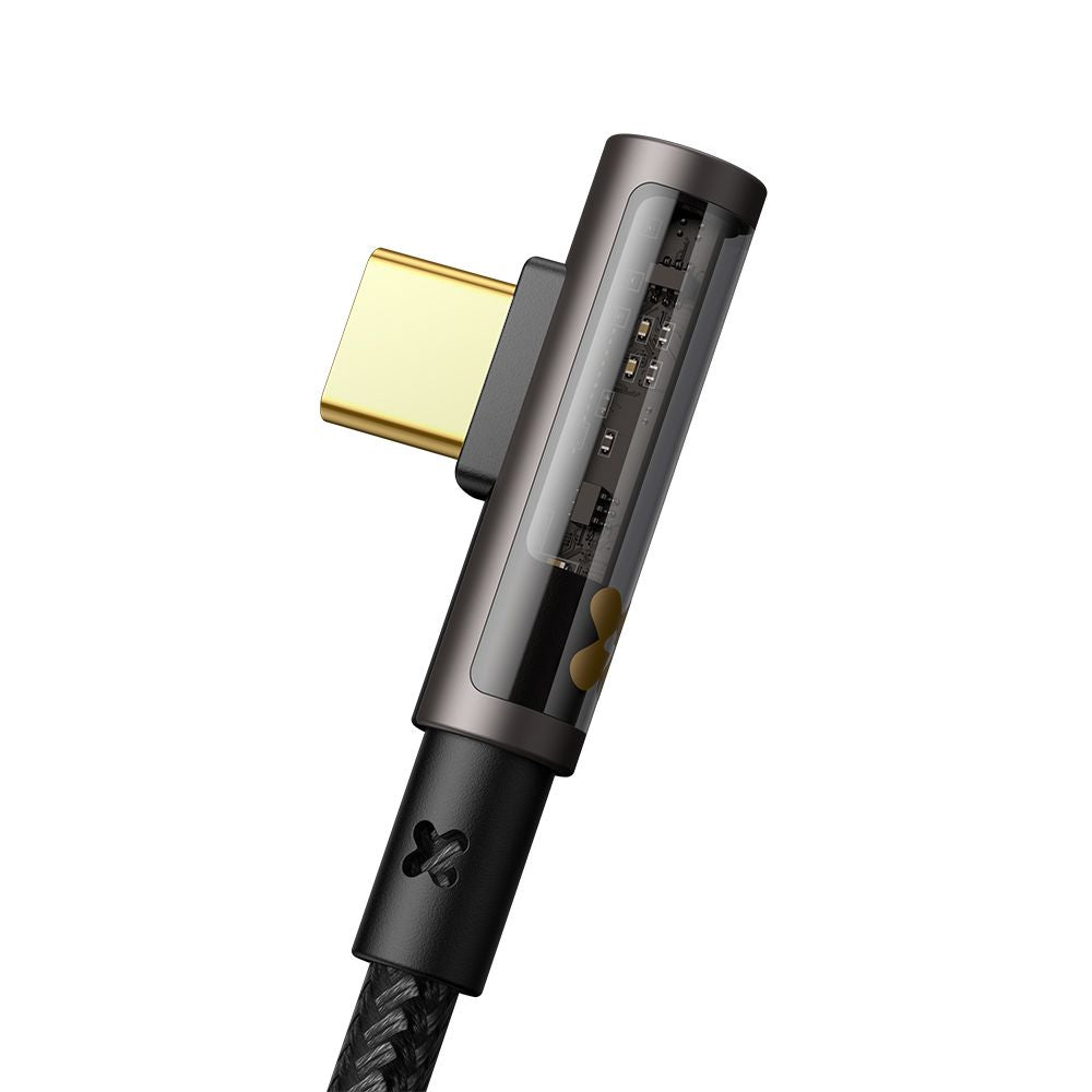 USB-A to USB-C McDodo CA-3380 Angled Data and Charging Cable, 100W, 1.2m, Black