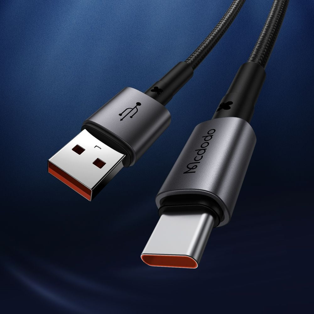 Câble de Données et de Charge USB-A - USB-C McDodo CA-3590, 100W, 1.2m, Noir