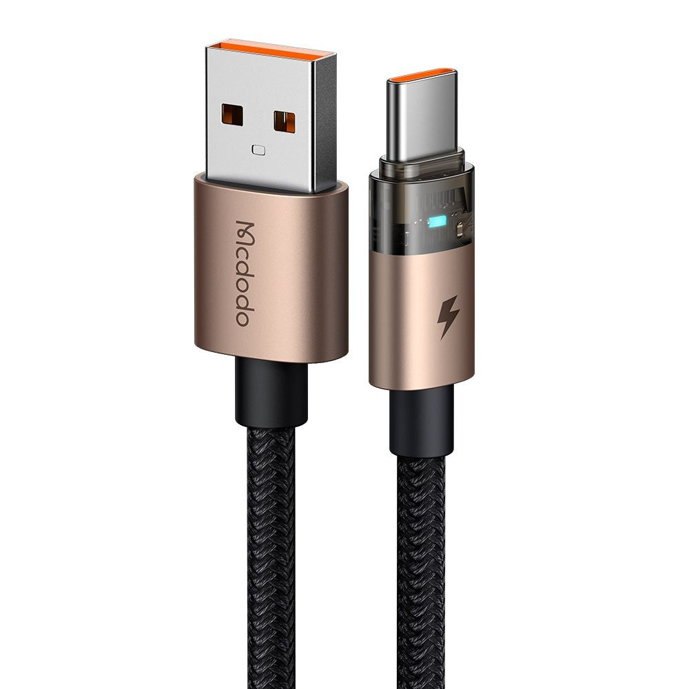 Câble de Données et de Charge USB-A - USB-C McDodo CA-6891, 66W, 1.2m, Doré