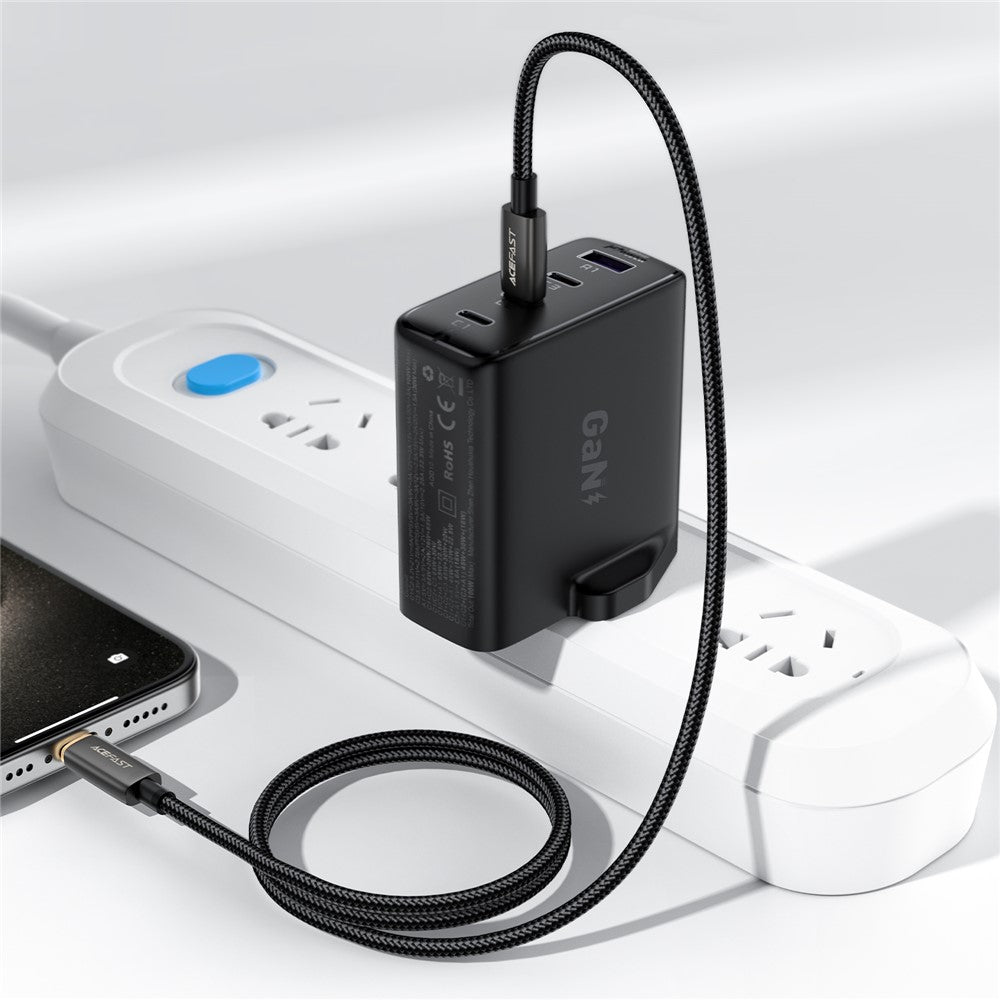 Câble de Données et de Charge USB-C - Lightning Acefast C23-01, 30W, 1.2m, Noir