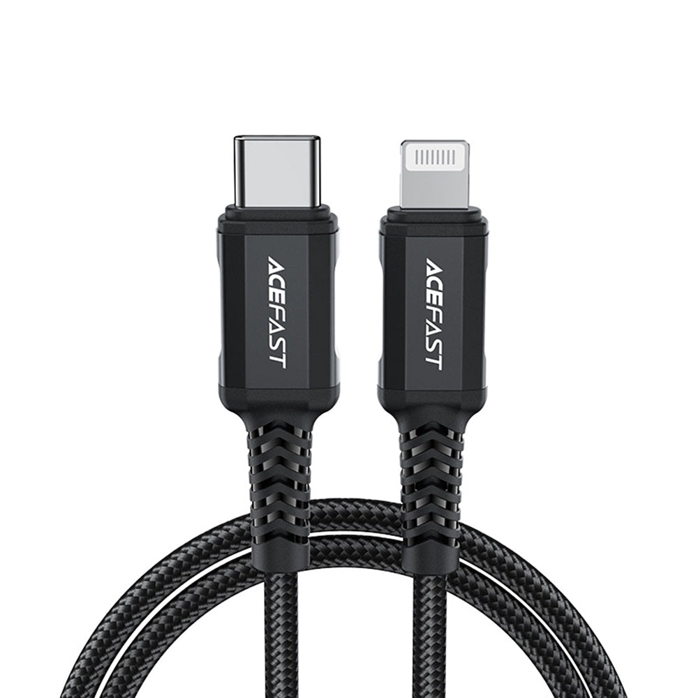 Daten- und Ladekabel USB-C - Lightning Acefast C4-01, 30W, 1.8m, Schwarz