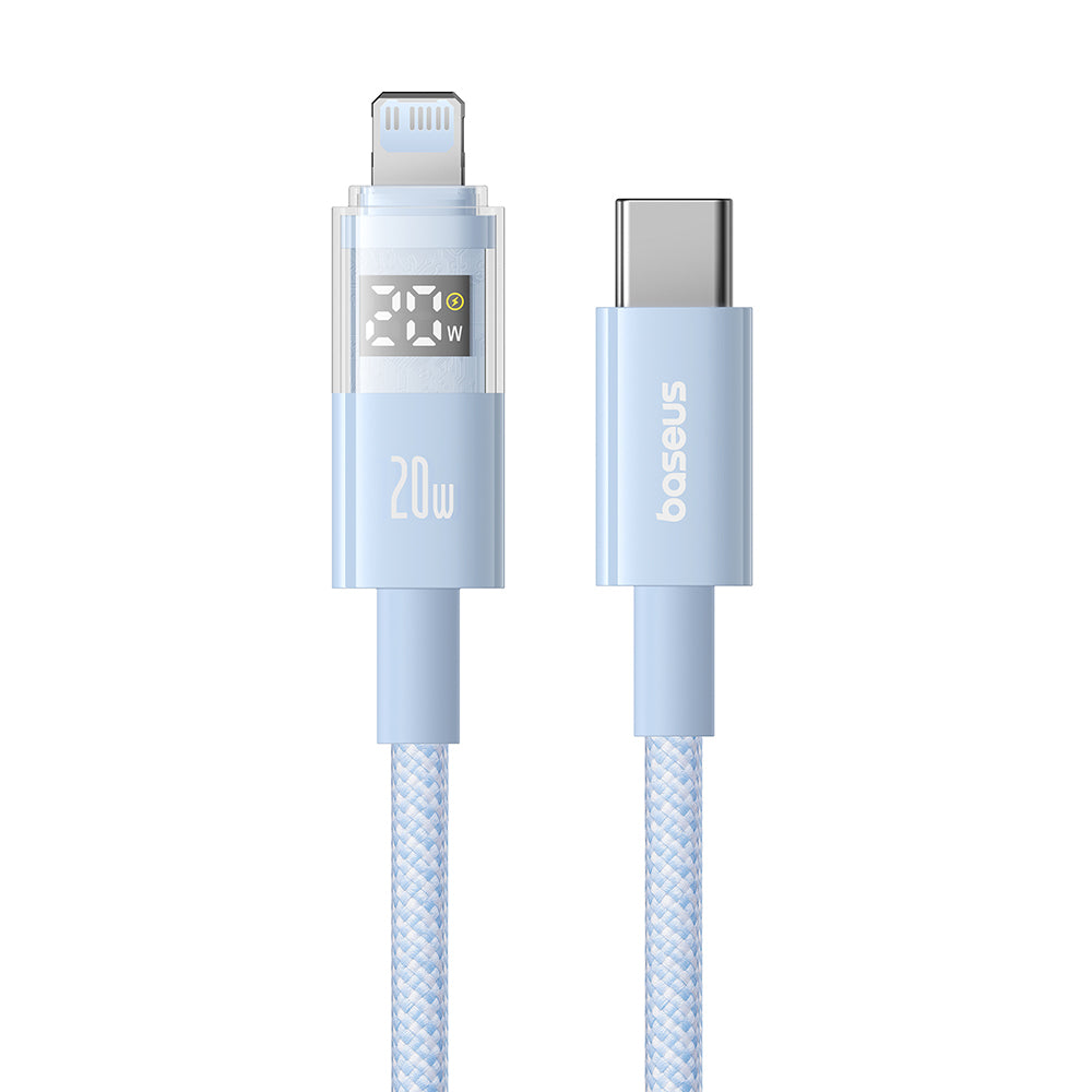 Câble de Données et de Charge USB-C - Lightning Baseus Display 2, 20W, 2m, Bleu P10382703311-01