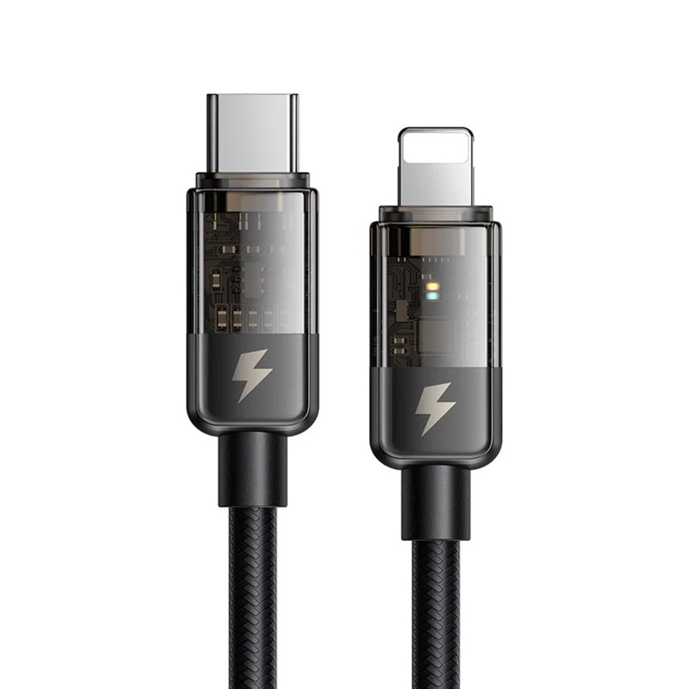 Câble de Données et de Charge USB-C - Lightning McDodo CA-3160 Auto Power Off, 36W, 1.2m, Noir