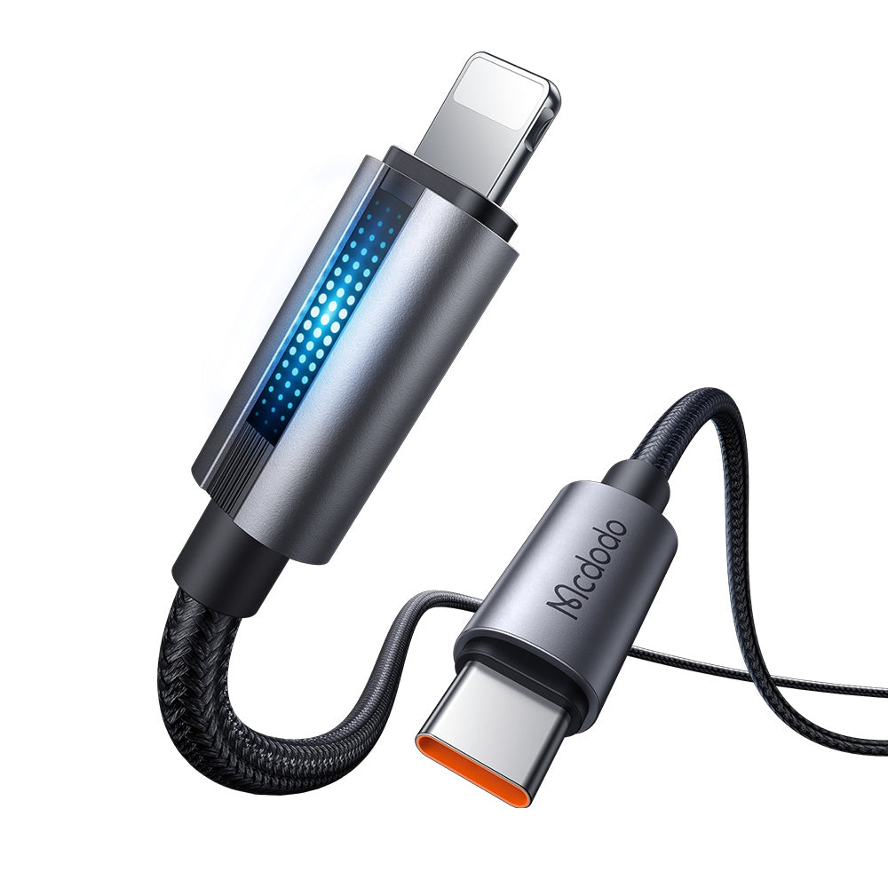 Câble de Données et de Charge USB-C - Lightning McDodo CA-5710, 36W, 1.2m, Noir