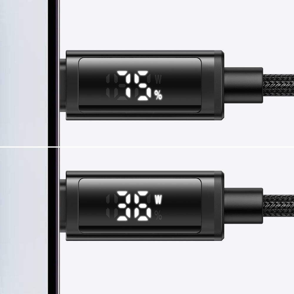 USB-C - Lightning McDodo CA-7990 Display Daten- und Ladekabel, 36W, 1.2m, Schwarz