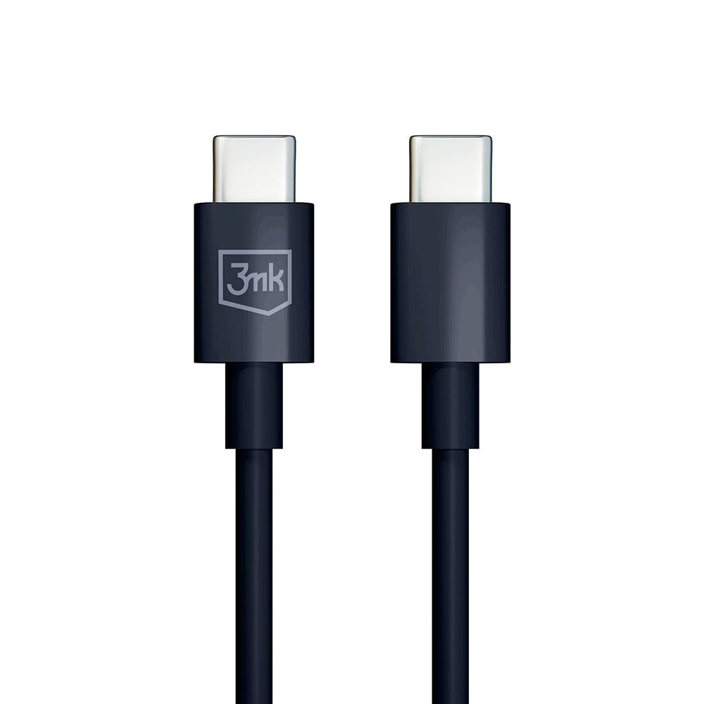 Câble de Données et de Charge USB-C - USB-C 3MK Hyper, 100W, 1.2m, Noir