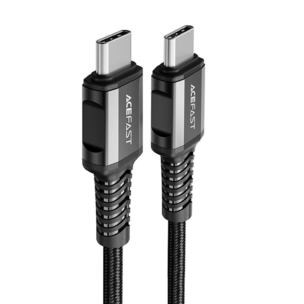 Câble de Données et de Charge USB-C - USB-C Acefast C1-03, 60W, 1.2m, Noir