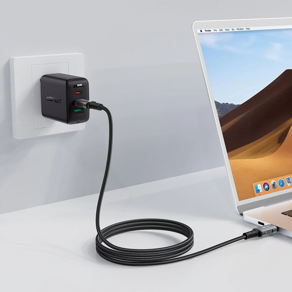 Daten- und Ladekabel USB-C - USB-C Acefast C1-09, 240W, 1m, Grau