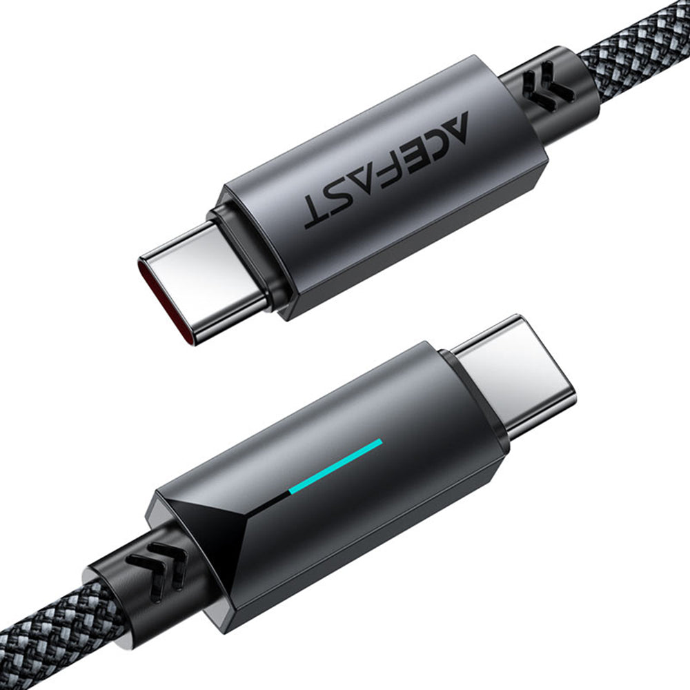 Daten- und Ladekabel USB-C - USB-C Acefast C19-03, 60W, 1,2m, Schwarz