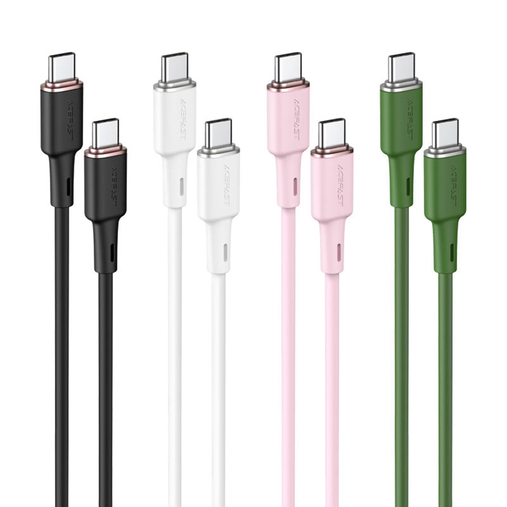 USB-C Data and Charging Cable - USB-C Acefast C2-03, 60W, 1.2m, Black