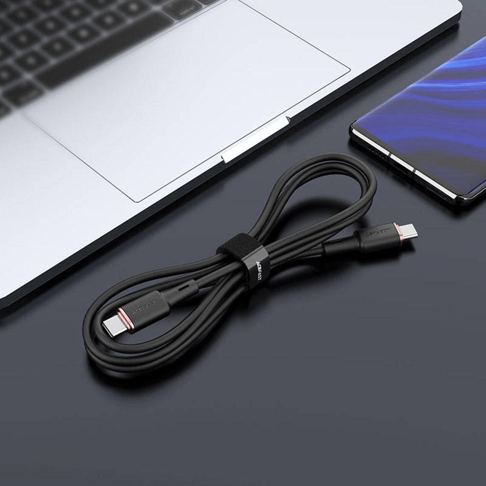 USB-C Data and Charging Cable - USB-C Acefast C2-03, 60W, 1.2m, Black