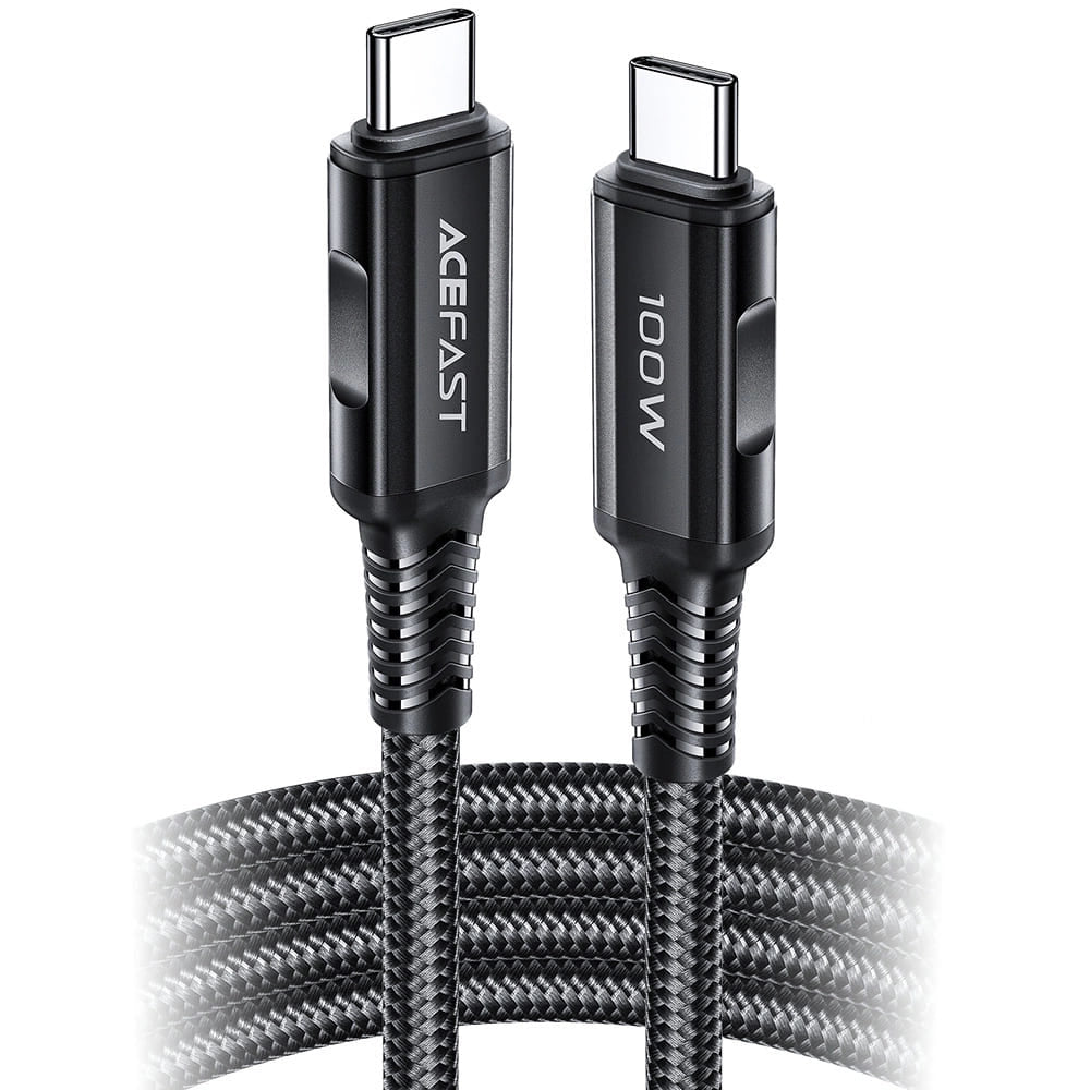 Daten- und Ladekabel USB-C - USB-C Acefast C4-03, 100W, 2m, Schwarz