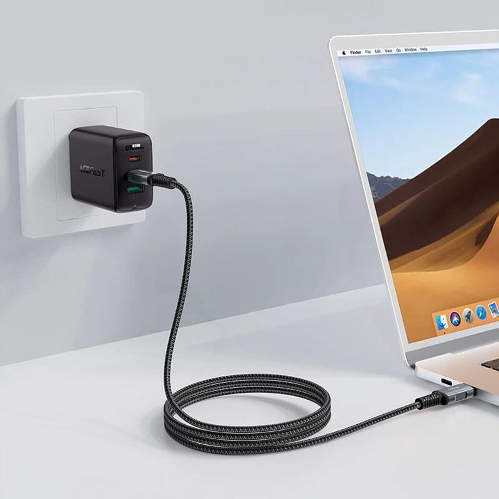 Daten- und Ladekabel USB-C - USB-C Acefast C4-03, 100W, 2m, Schwarz