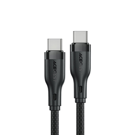 Câble de Données et de Charge USB-C - USB-C Acefast C8-03, 60W, 1.2m, Noir