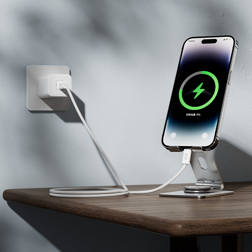 Daten- und Ladekabel USB-C - USB-C Blueo, 100W, 1.2m, Weiß