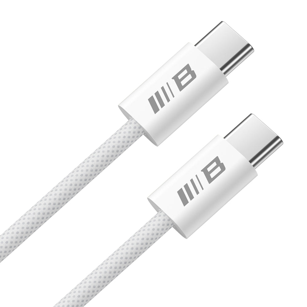 Câble de Données et de Charge USB-C - USB-C Blueo, 100W, 2m, Blanc