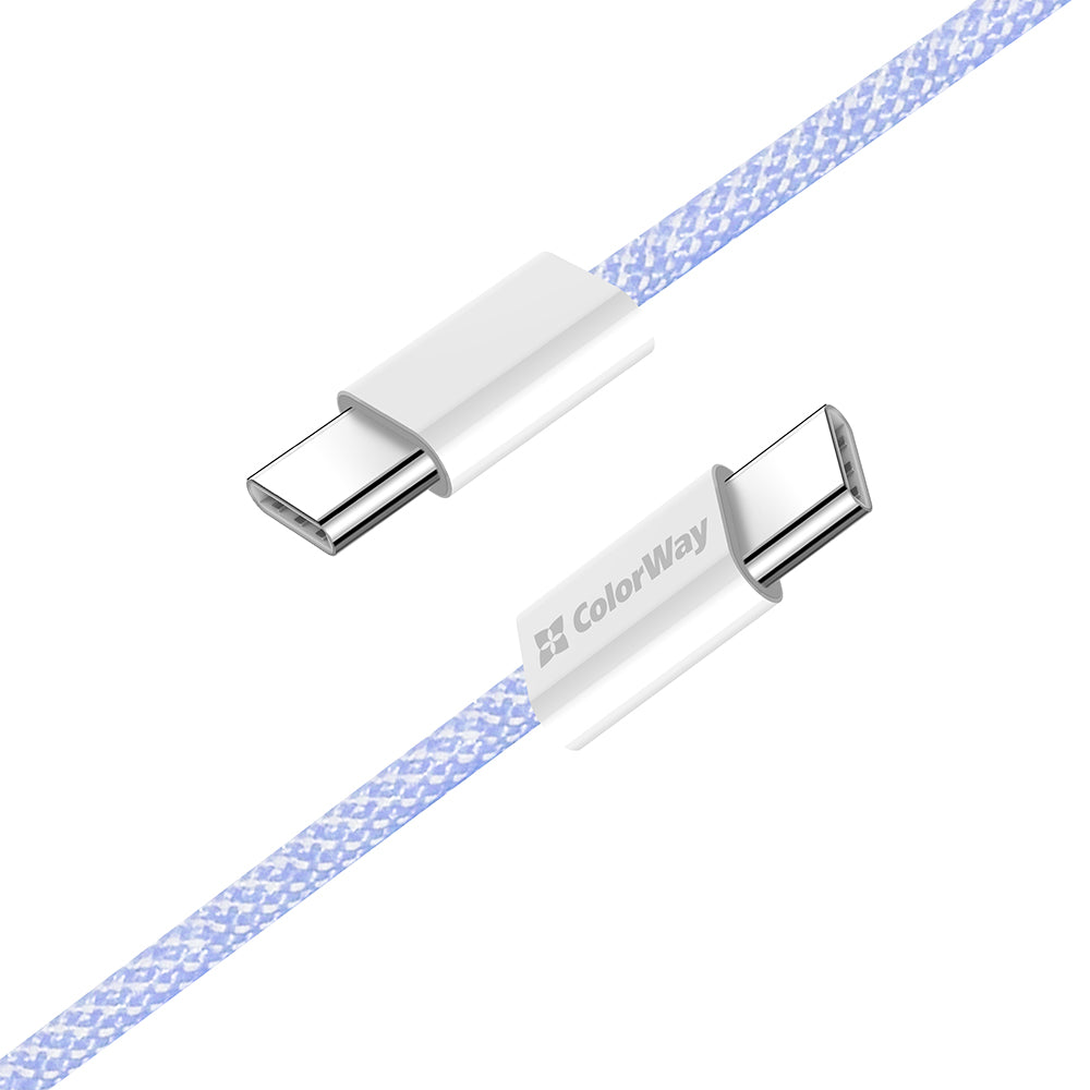 Daten- und Ladekabel USB-C - USB-C ColorWay CW-CBPDCC061, 60W, 1m, Lila