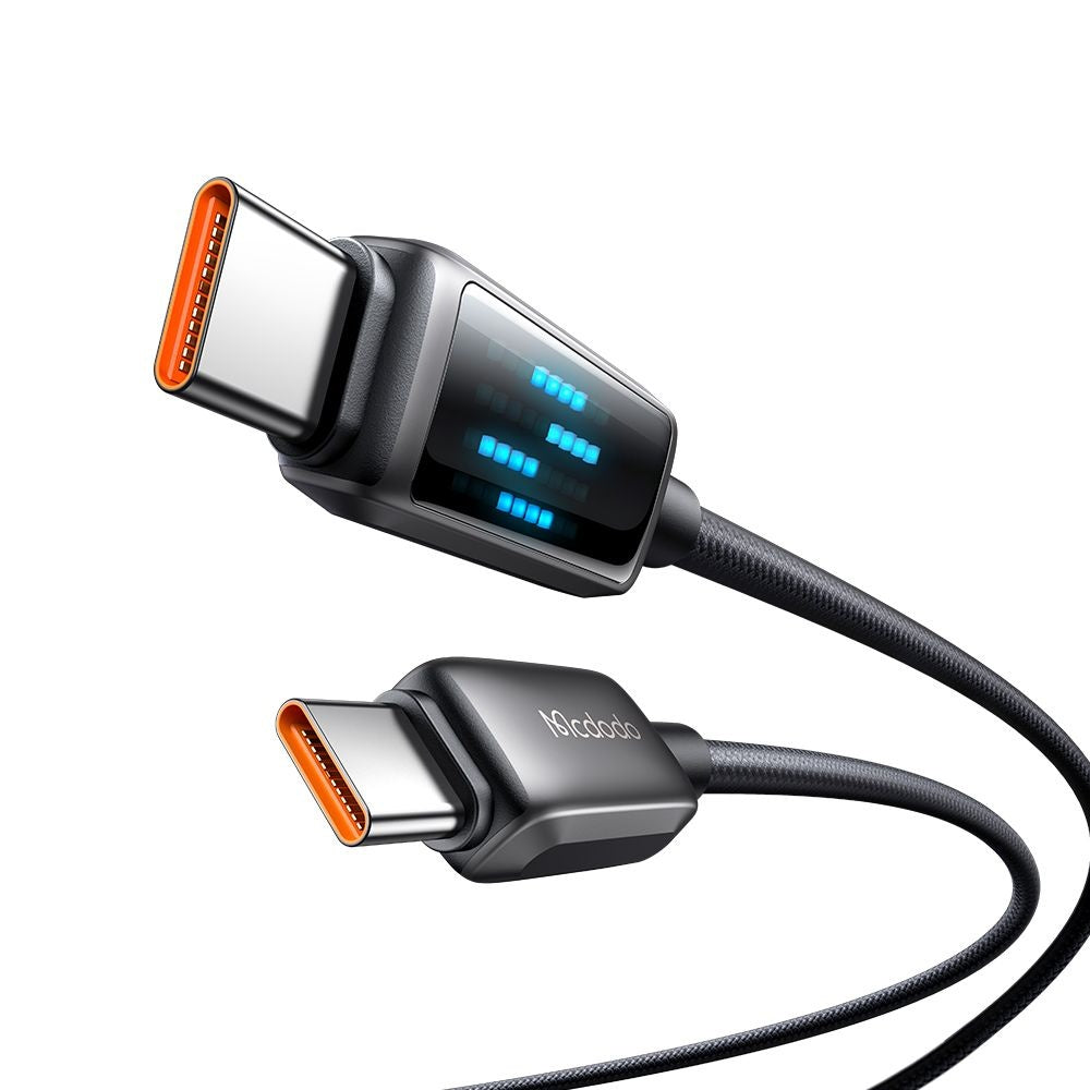 Câble de Données et de Charge USB-C - USB-C McDodo CA-4250 Display, 100W, 1.2m, Noir