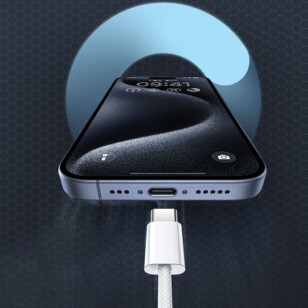 Câble de Données et de Charge USB-C - USB-C McDodo CA-5690, 60W, 1m, Blanc