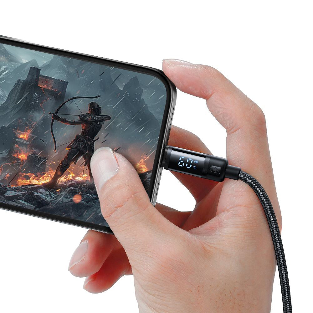 Daten- und Ladekabel USB-C - USB-C McDodo CA-5780 Bat Display, 60W, 1.2m, Schwarz