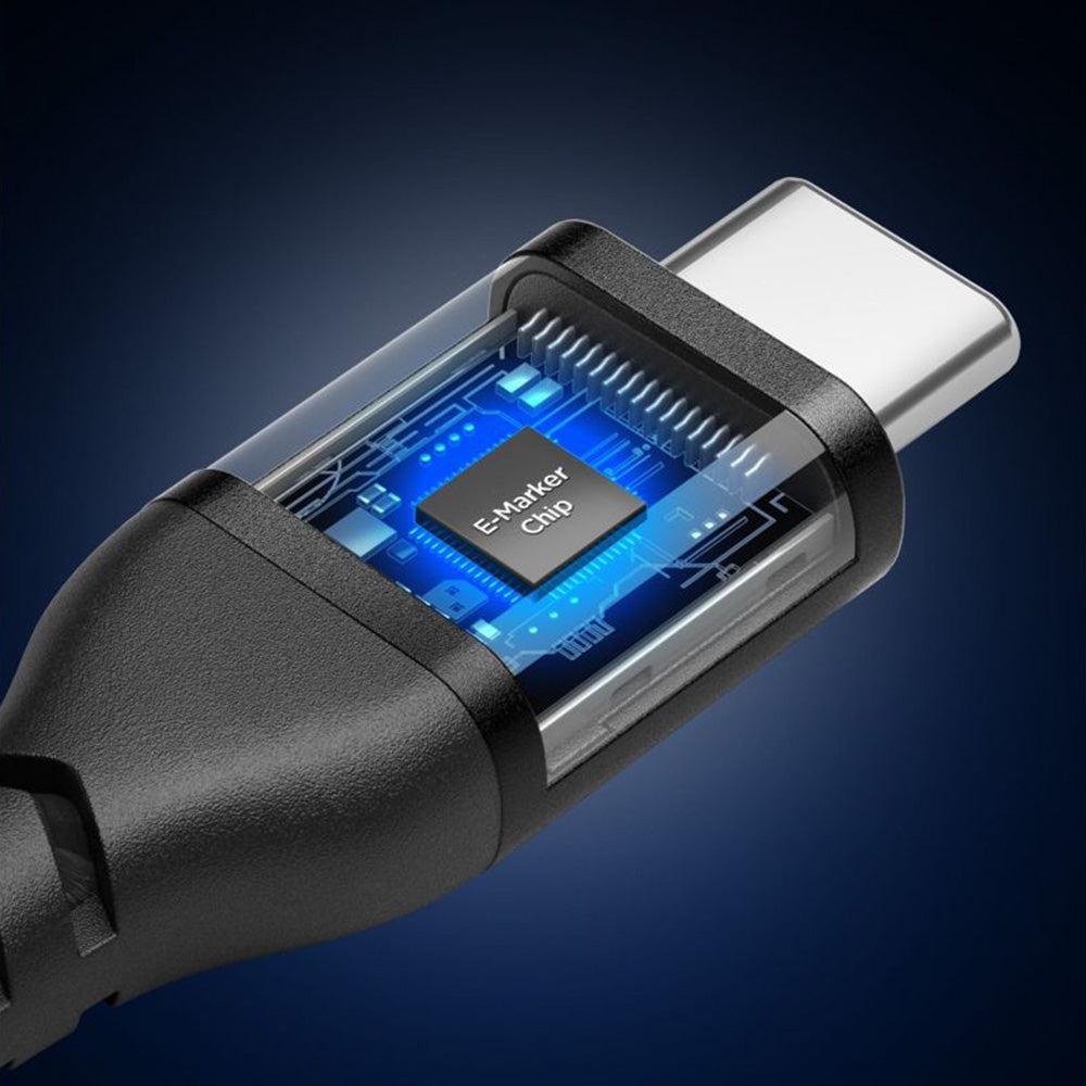 Daten- und Ladekabel USB-C - USB-C Spigen EB10010CCA, 100W, 1m, Schwarz ACA11103