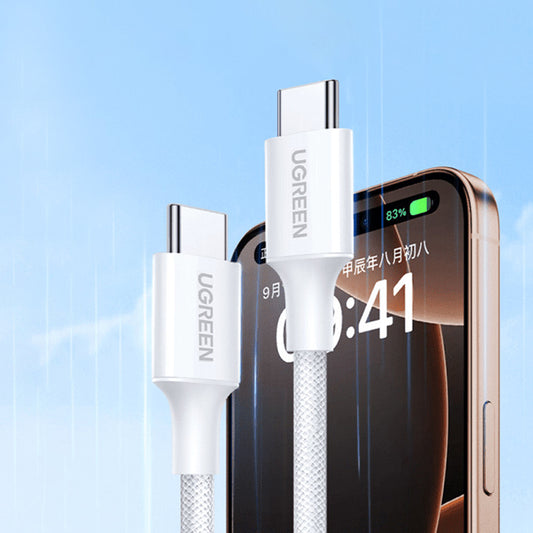 Daten- und Ladekabel USB-C - USB-C UGREEN L501, 60W, 2m, Grau