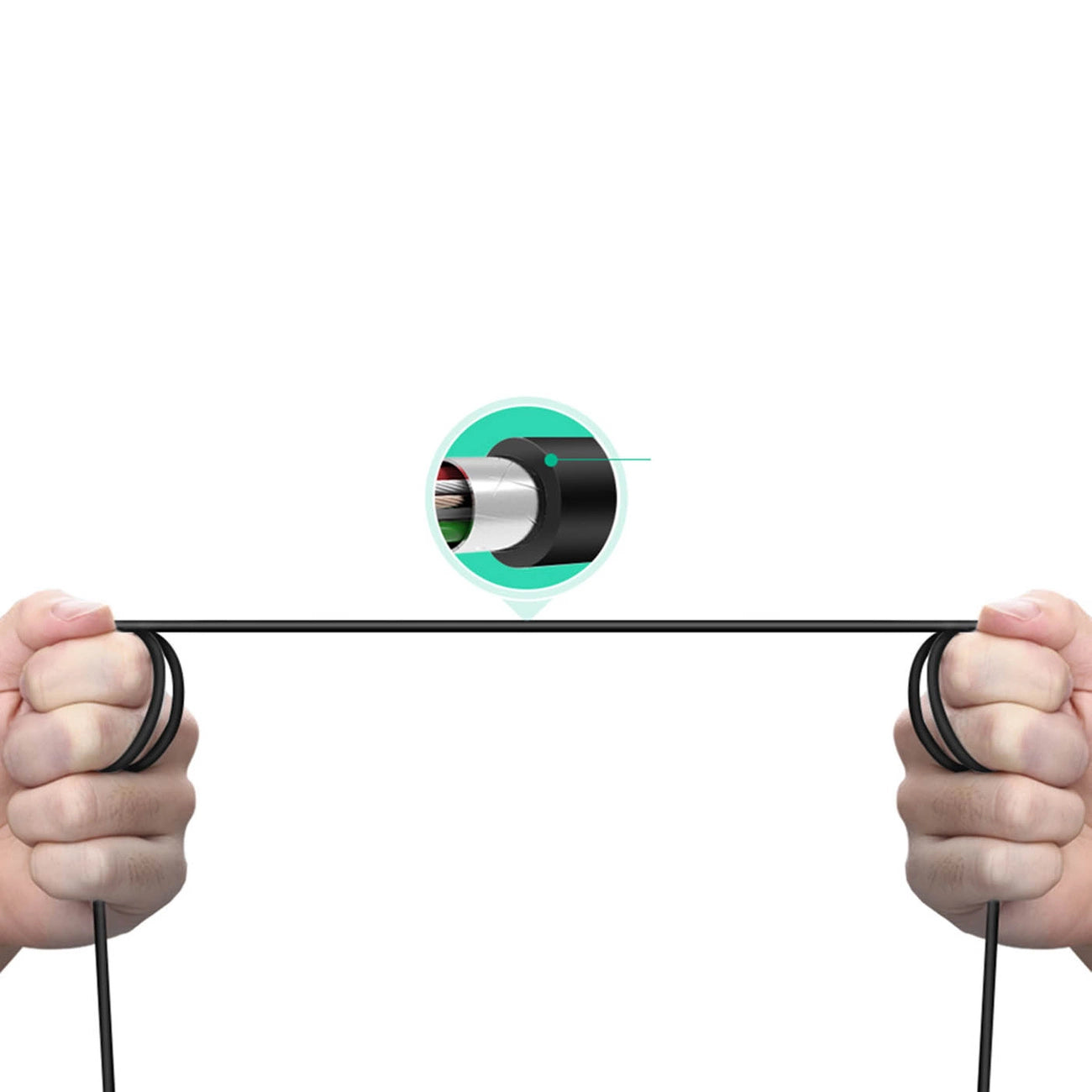 Printer Cable UGREEN US241, USB-C - USB-B, 2m, Black, Black