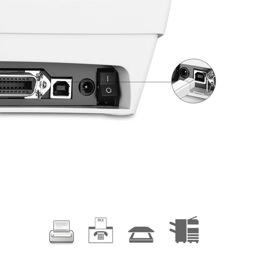 Druckerkabel UGREEN US241, USB-C - USB-B, 1,5m, Weiß