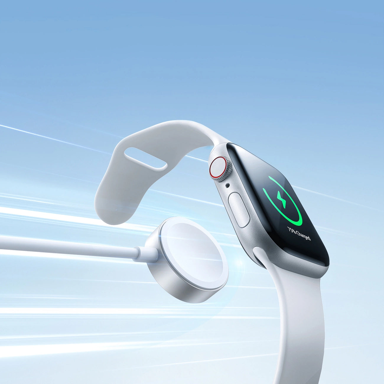 Joyroom S-IW008 Wireless Charger for Apple Watch Series, USB-A, White