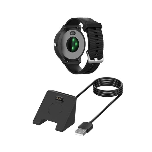 Ladekabel Techsuit TGC3 für Garmin Fenix 5 Plus / 7X / 6X / 6 / 5, USB-A, Schwarz