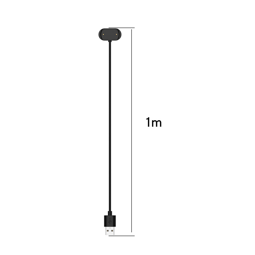 Ladekabel Techsuit THA3 für Amazfit Watch Series, USB-A, Schwarz
