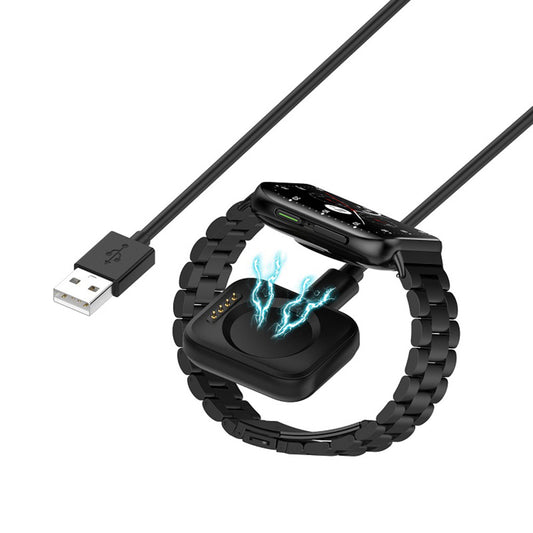 Techsuit TXC8 Charging Cable for Oppo Watch / OnePlus Watch Series, USB-A, Black