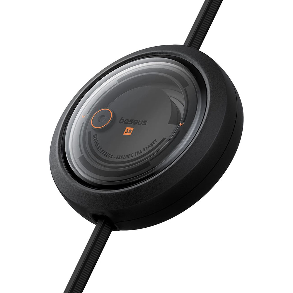 USB-C - Lightning / microUSB / USB-C Ladekabel Baseus Free2Draw Retractable, 100W, 1.1m, Schwarz P10368700111-04
