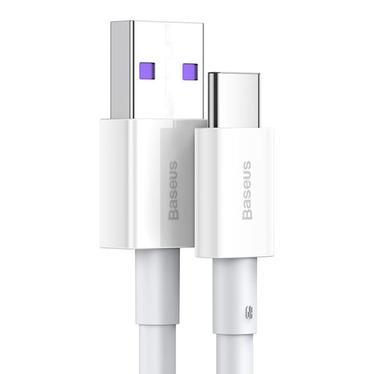 Daten- und Ladekabel USB-A - USB-C Baseus Superior Series, 66W, 1m, Weiß CATYS-02