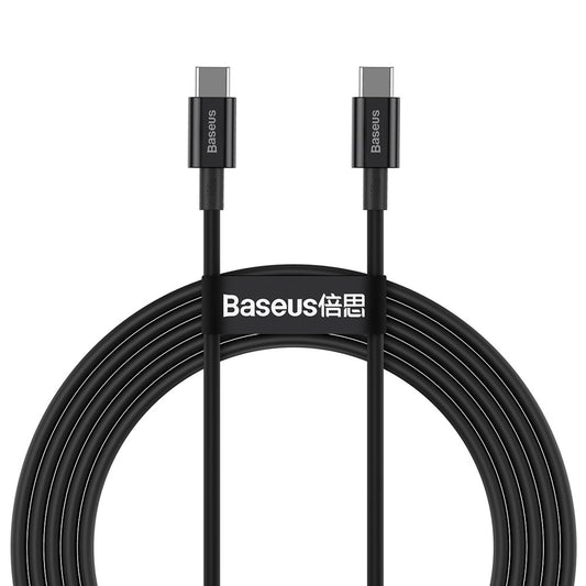 USB-C Daten- und Ladekabel - USB-C Baseus Superior Series, 100W, 2m, Schwarz CATYS-C01