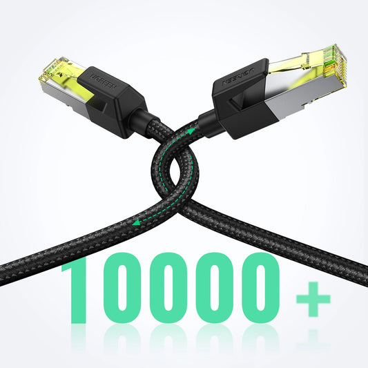 Netzwerkkabel UGREEN NW150, UTP, Kat7, 2m, Schwarz