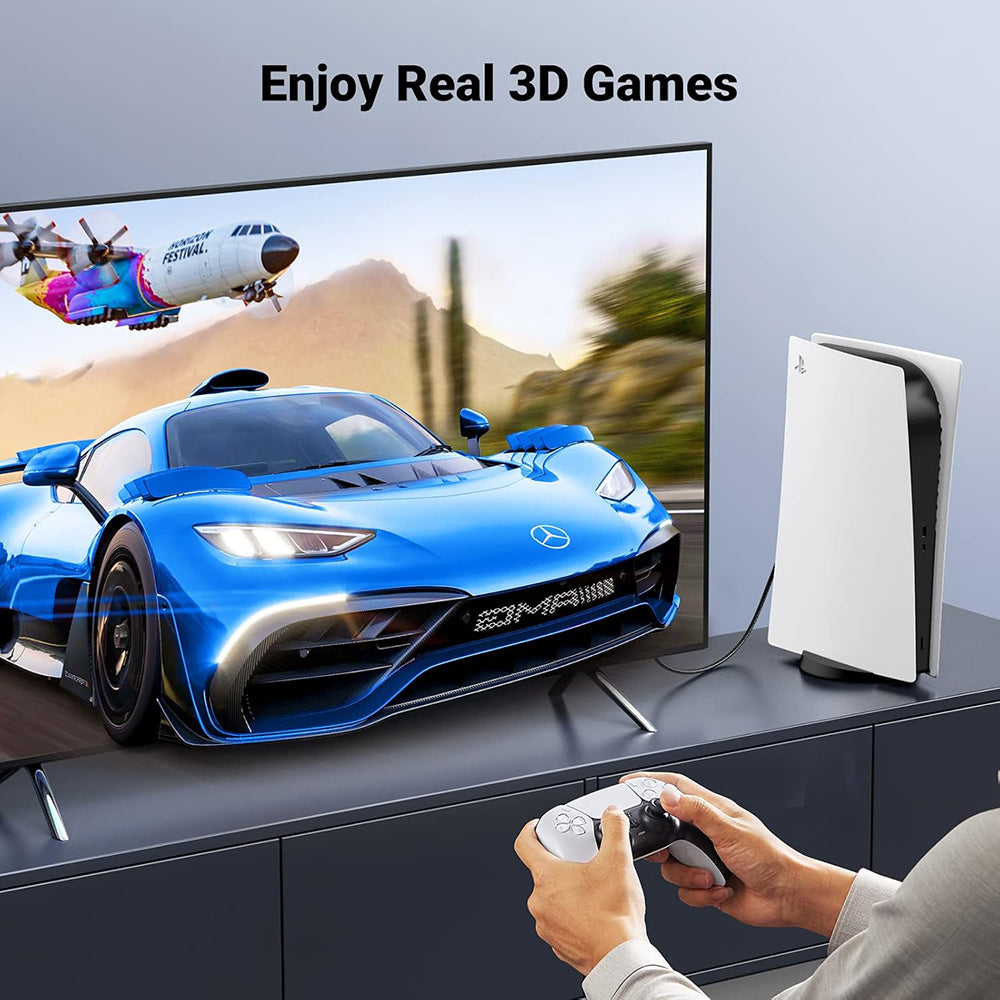 Câble Vidéo Ugreen HD140 (80405), HDMI - HDMI, 8K, 5m, Noir